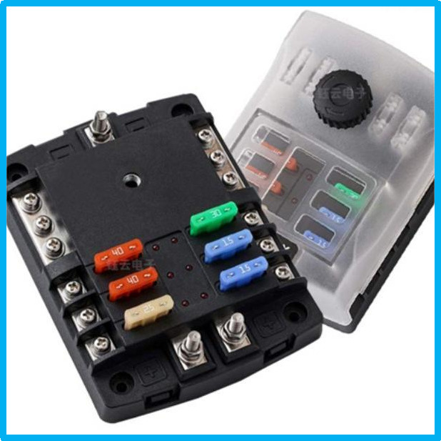 LD19F-06L2 六路带负极双正极汽车保险丝盒